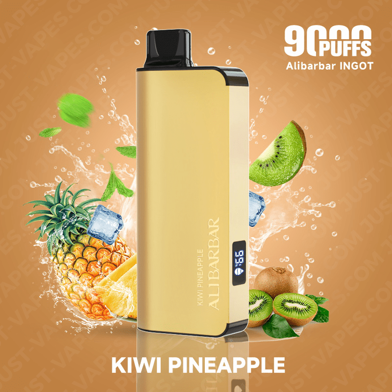 KIWI PINEAPPLE – ALIBARBAR INGOT – 9000 PUFFS