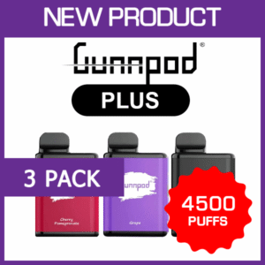 GUNNPOD PLUS – 4500 PUFFS – 3 PACK